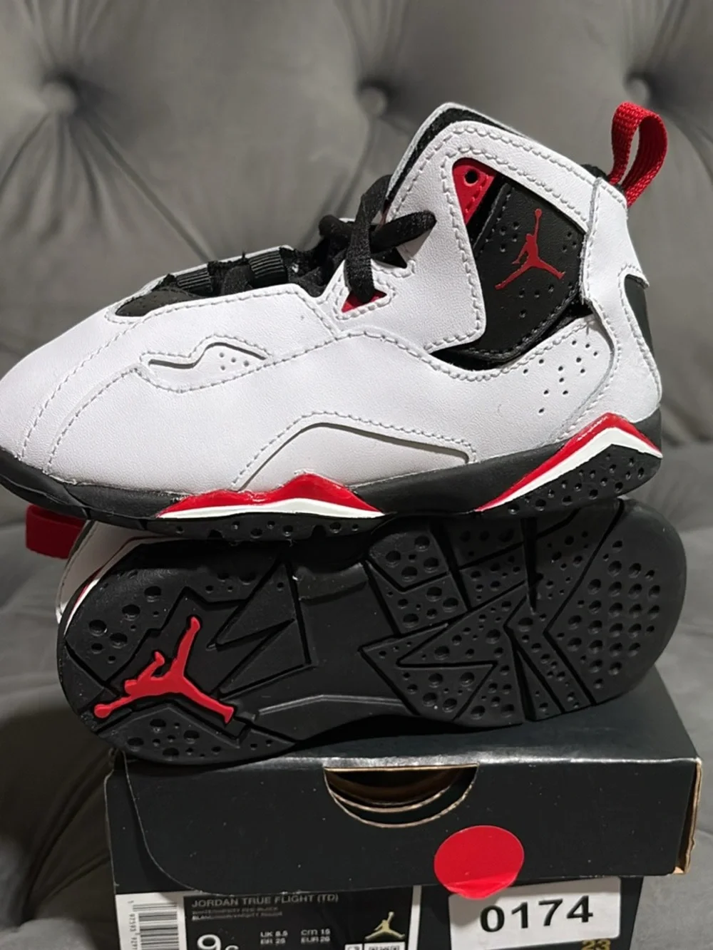 Jordan Kids Basketball Sneakers - White/Black/Red